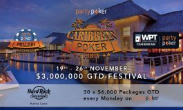 Partypoker разыгрывает 30 пакетов на Caribbean Poker Party