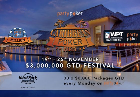 Partypoker разыгрывает 30 пакетов на Caribbean Poker Party