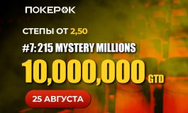 PokerOK проведет финал браслетного Mystery Millions с призовым фондом $10,000,000